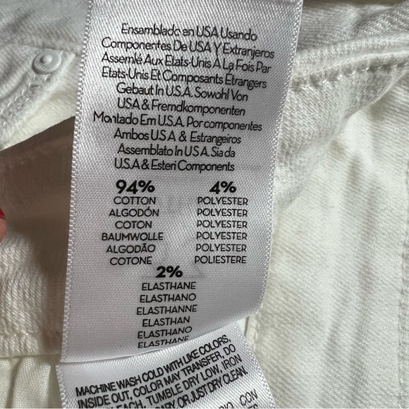 MOTHER White Flare Wide Leg Jeans with Frayed Hem - Picture 6 of 14